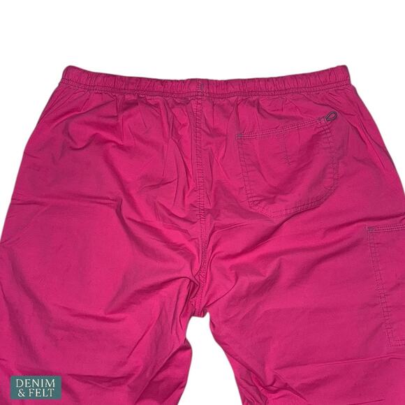 Spread Good Cheer XLP Pink Scrub Pants Elastic Waist Drawstring Pockets Comfort - Picture 3 of 6